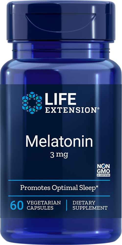 Life extension Melatonina 3 mg, 60 kaps. 00330