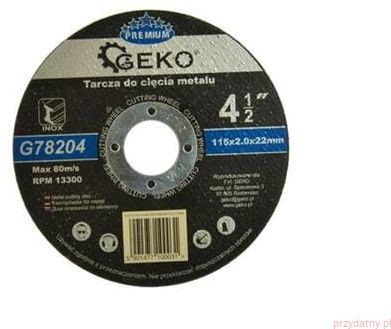 Geko Tarcza do cięcia metalu PREMIUM 115x2mm G78204