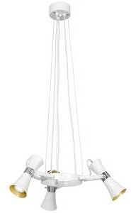 Luminex Bowi 1366 lampa wisząca zwis okrągła 3x8W GU10 biały