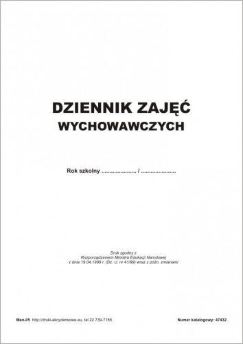 Firma krajewski Dziennik Zajęć Wychowawczych [Men-I/5] Men-I/5