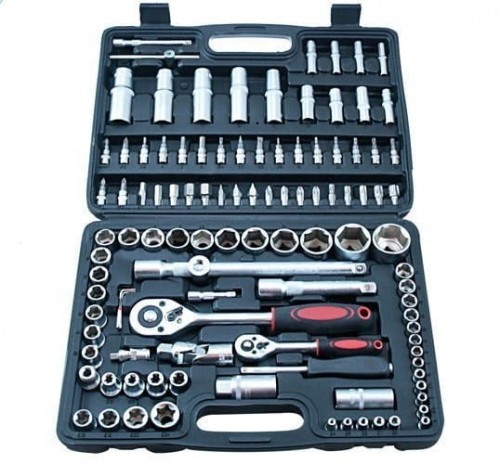 Besttool zestaw kluczy nasdowych 1/4'' + 1/2'' CV 108 elementów 341082