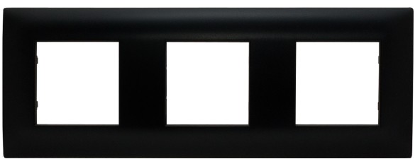 KOS Ramka Elektro System Dante potrójna czarna