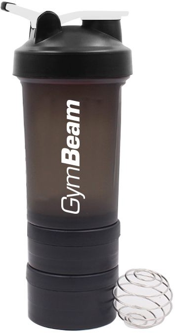 GymBeam GymBeam Wielokomorowy szejker Blend Bottle Black White 600 ml
