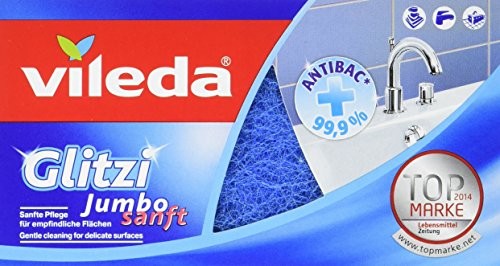 Vileda Glitzi Jumbo delikatnie  do bezpiecznego renigung również do dużych powierzchni i w łazience, , 4-szt. paczka, , 00142