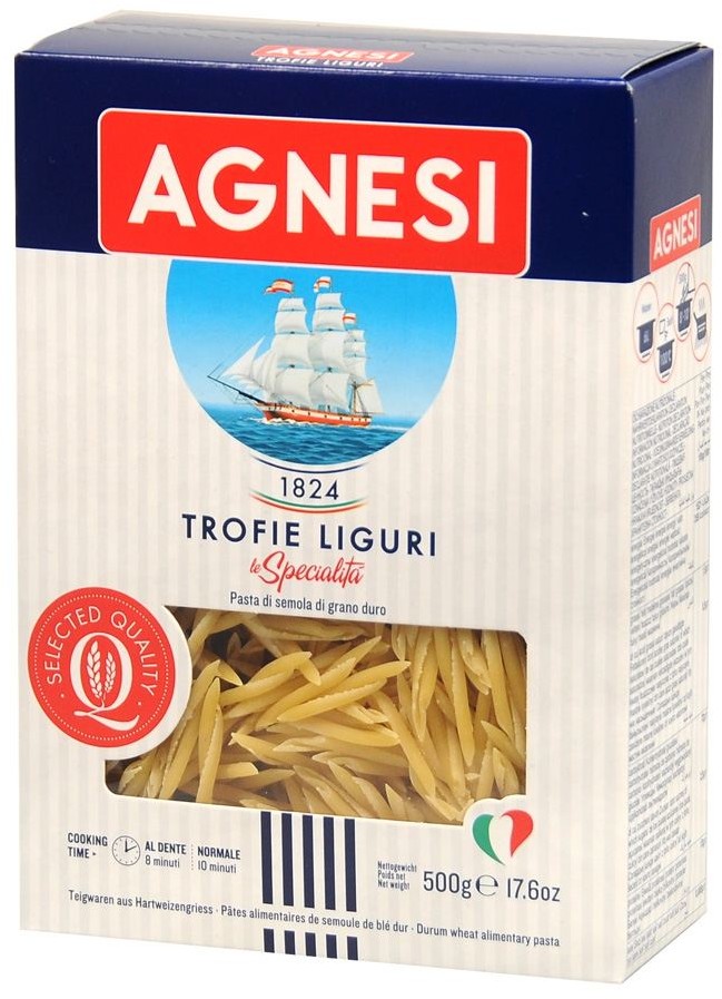 AGNESI Trofie Liguri makaron z mąki z pszenicy twardej du...