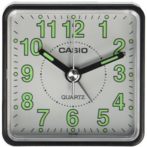 Casio TQ-140  1BEF  alarm clock  mechanizm kwarcowy  Analogue  alarm  bransoletka skórzana czarna TQ-140-1BEF