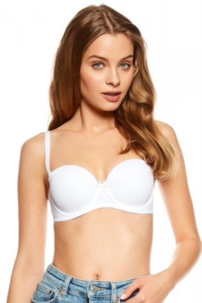 Esotiq henderson Henderson Ladies Raff 23446 biały biustonosz push-up - henderson
