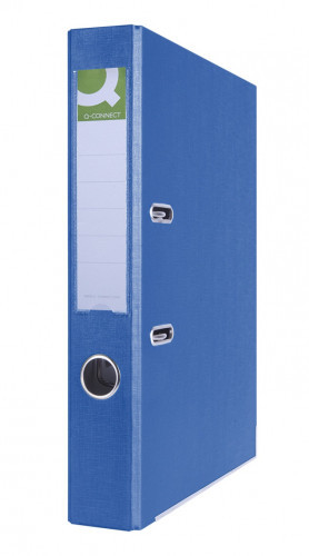 Q-CONNECT segregator Hero z szyną, PP, A4/55mm, niebieski KF15983