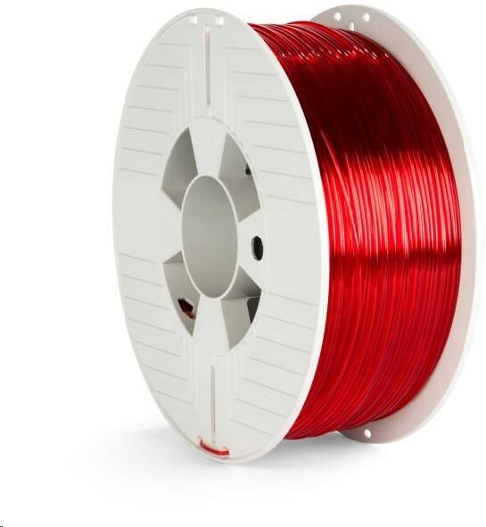 Фото - Пластик для 3D друку Verbatim 3D Printer Filament PET-G 1.75mm, 327m, 1kg red transparent 