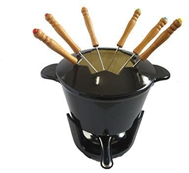 Baumalu BAUMALU 385051 zestaw do fondue serowego, czarna 385051