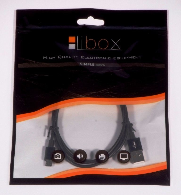 Libox Kabel USB Libox microUSB 1m czarny LB0067C