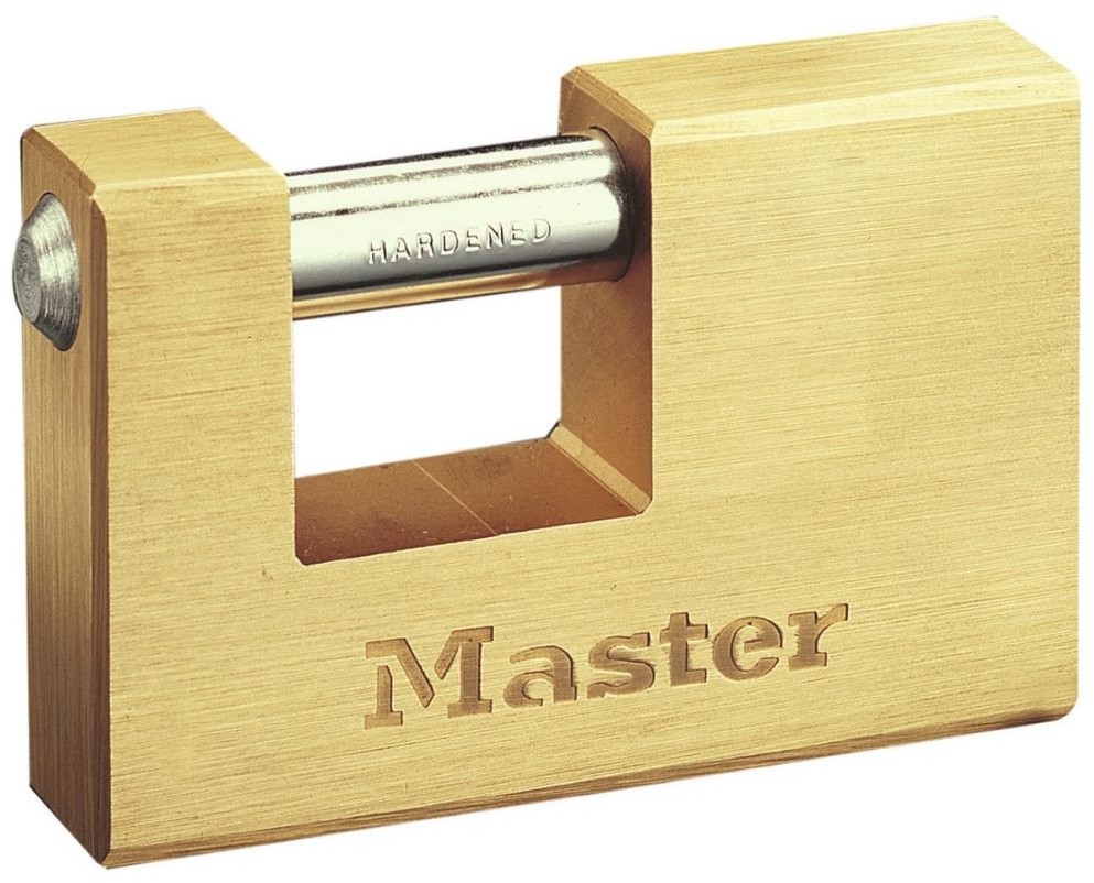 VSA Van Spijk Master Lock Kłódka zbrojona, trwały mosiądz, 85 mm, 608EURD