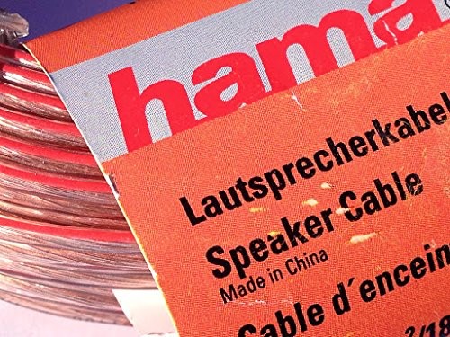Hama kabel głośnikowy 2 X 0,75 MM, 10 m TRANSPARE 62484 00062484