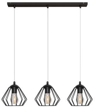 HELAM Lampa wisząca metalowa AGAT W-L 1300/3 BK W-L 1300/3 BK