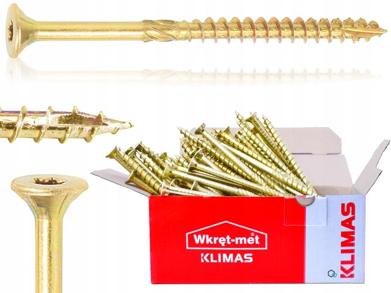 Wkręty Ciesielskie 8x120 Torx Łeb Stożkowy 10szt