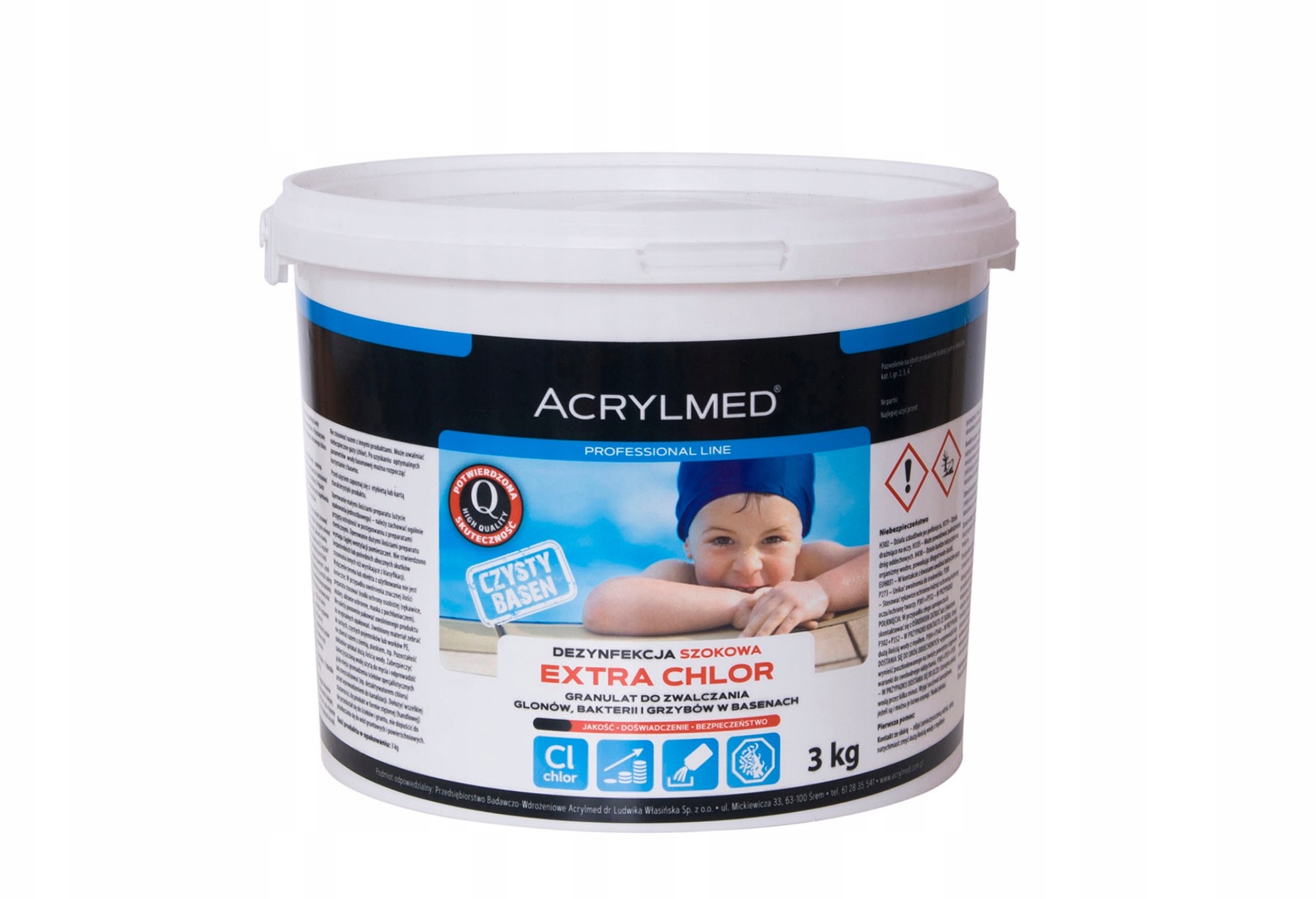 Chemia basen Extra Chlor3 kg, chlor szok, granulat