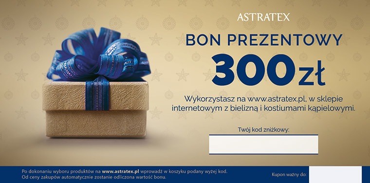 Astratex Bon prezentowy 300 zł