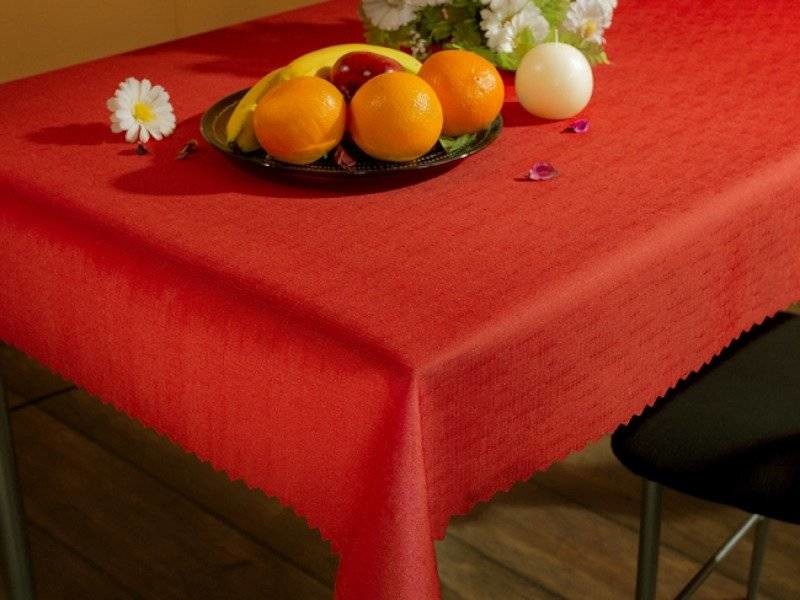 Euromat Bieżniki i Serwety Plamoodporne I Deszczyk Czerwony 00097/2160RED