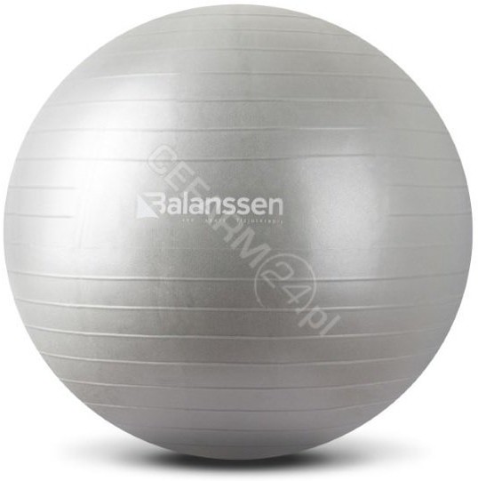 BALANSSEN Balanssen ABS Gym Ball piłka rehabilitacyjna 55 cm srebrna