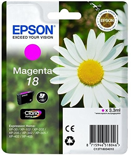Epson Wkłady atramentowe  c13t18034022 Magenta Original Pack of 1 2666416