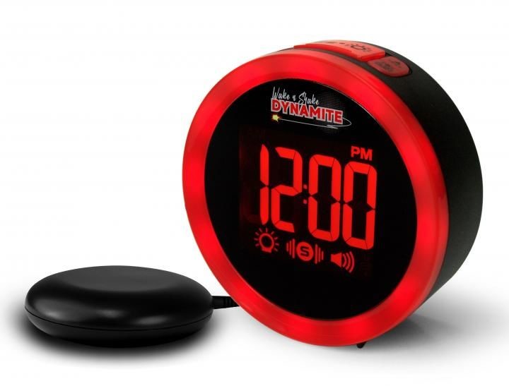 Geemarc Wibracyjny i migający budzik dla niedosłyszących i niesłyszących Geemarc Wake-n-Shake Dynamite WNS-DYNAMITE_BLK_VD