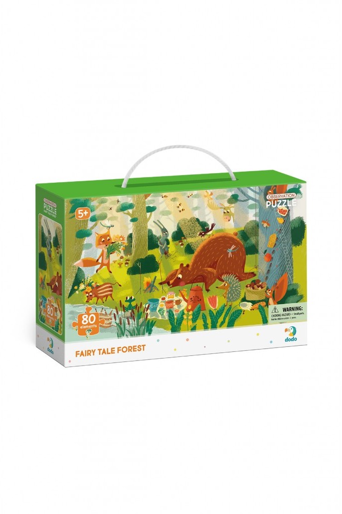 DoDo Puzzle obserwacyjne 80 Bajkowy las - Dodo