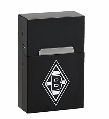 Zippo MM 16616 pudełko na papierosy Borussia Mönchengladbach  AluBox Black  grawiura, 6 x 4 x 2 cm, pudełko na papierosy, chrom, srebrny 16616
