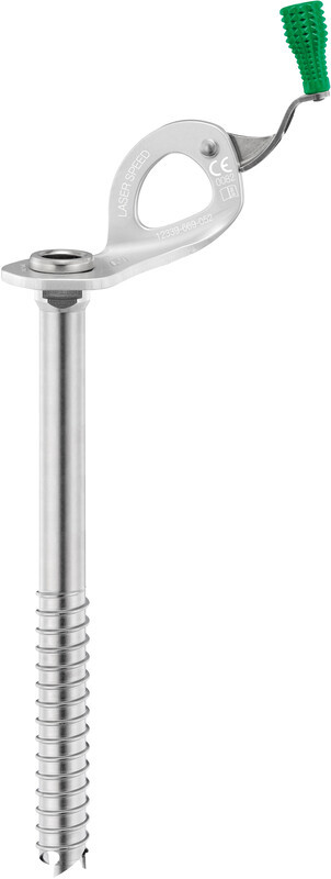 Petzl Laser Speed Ice Screw 21cm, srebrny/zielony 2022 Śruby lodowe G051AA02