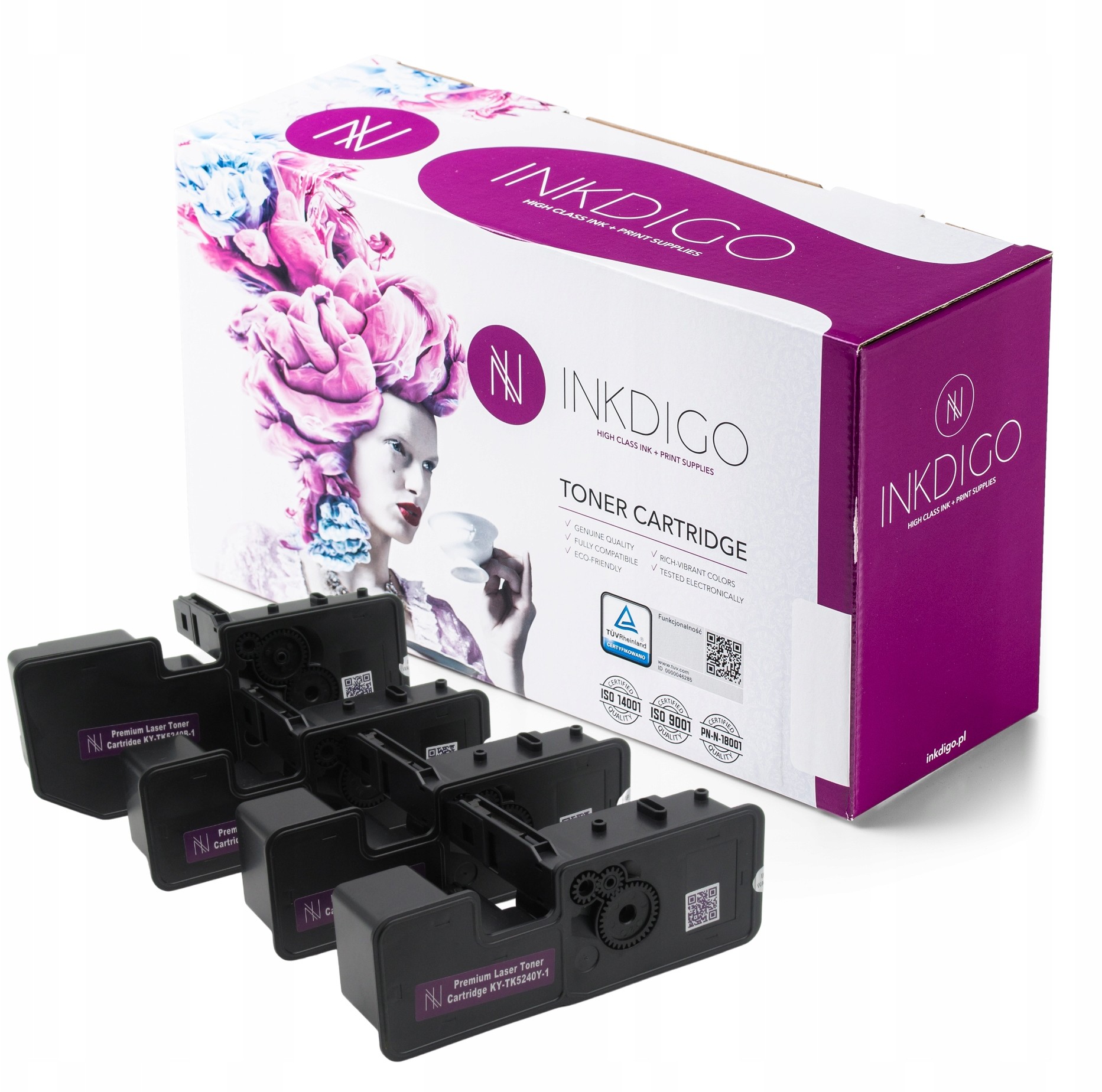 4x Toner Zamiennik TK5240 do Kyocera M5526 P5026 X