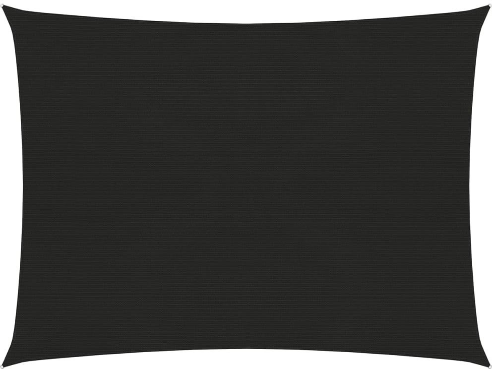 vidaXL Żagiel przeciwsłoneczny, 160 g/m, czarny, 3x4 m, HDPE 311732