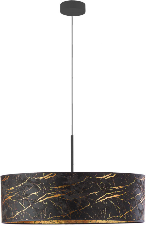 LYSNE Geometryczna lampa wisząca do jadalni SINTRA MARMUR fi 60 cm kolor czarny 14531/1261 kolor czarny