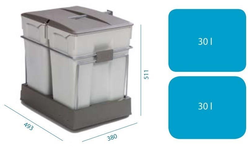 Alveus Sortownik ALBIO 40 (2x30l) 1090338