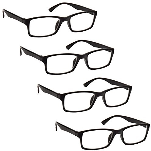 UV Reader Te okulary do czytania przedsiębiorstwach czarno-niebieski brązowy kolor liliowy Reader wartość 4er Pack Mężczyźni Kobiety rrrr92, , , RRRR92-1-350