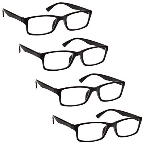 UV Reader Te okulary do czytania przedsiębiorstwach czarno-niebieski brązowy kolor liliowy Reader wartość 4er Pack Mężczyźni Kobiety rrrr92, , , RRRR92-1-150