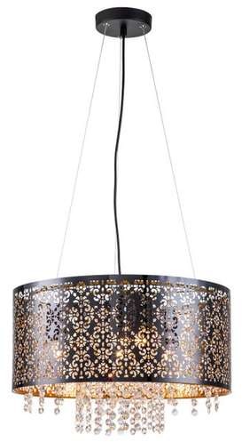 Reality Hissa 324004-02 lampa wisząca zwis 4x60W E27 czarna
