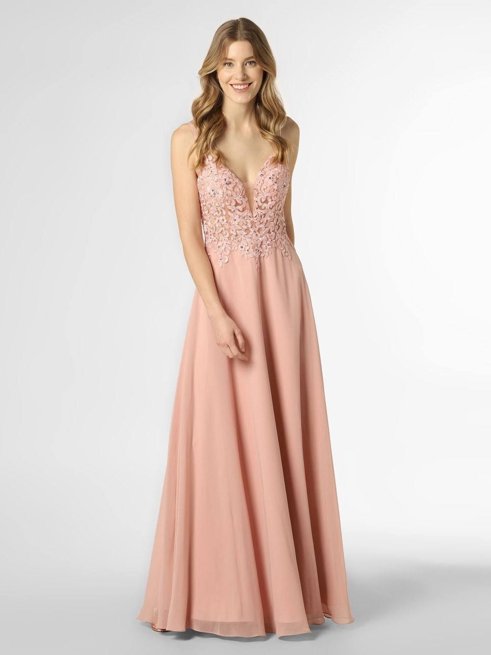 Luxuar Fashion Damska sukienka wieczorowa, różowy