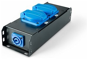 Adam Hall PROPORT 2 P - Power Strip 2 x IP54 + Power Twist I/O AHPROPORT2P