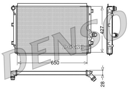 DENSO Chodnica wody DRM32017