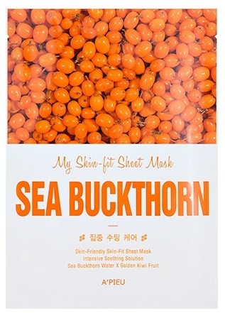 A'PIEU A'PIEU Skin-fit Sheet Mask Maska w Płachcie SEA BUCKTHORN APIEU-6981