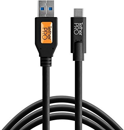 Zdjęcia - Kabel Tether Tools Przewód TetherPro USB 3.0 - USB-C 4,6m czarny - Raty 