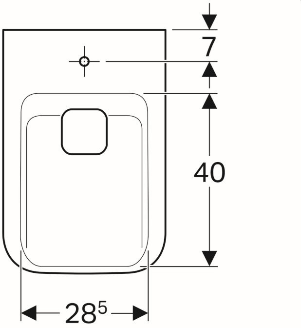 Geberit Ceramika MyDay Bidet podwieszany 54x36 cm z powłoką KeraTect biały 235450600