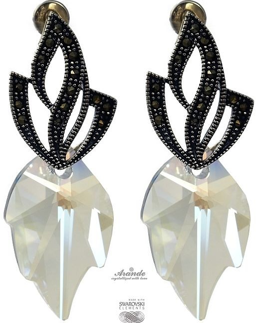 Swarovski UNIKAT kolczyki MOONLIGHT ADMIRE SREBRO