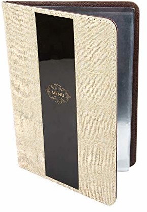 García de Pou 1 sztuka - uchwyt na karty menu 8 okładek DIN A4 22 x 31 cm szary PCW 227.56