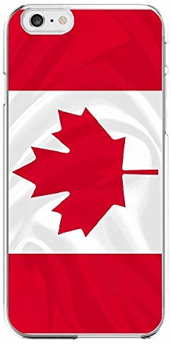 Shot Case Shot Case Coque-1585 silikonowe etui ochronne do iPhone 6/6S, flaga kanadyjska, przezroczyste Coque-1585