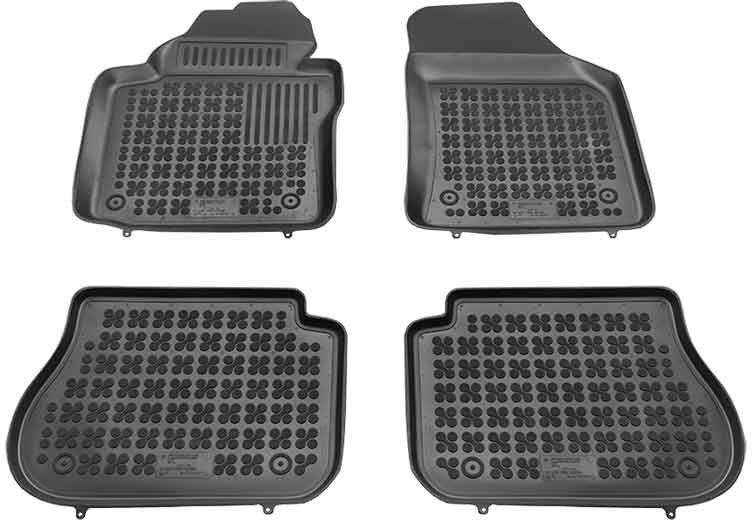 REZAW Plast Dywaniki samochodowe gumowe PLAST: VW Caddy Life Maxi 2008- (5 siedzeń, 7 siedzeń) 200107