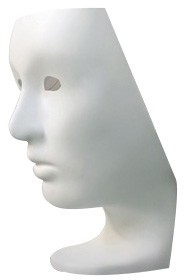 Fotel NEMO FACE CHAIR biały włókno szklane