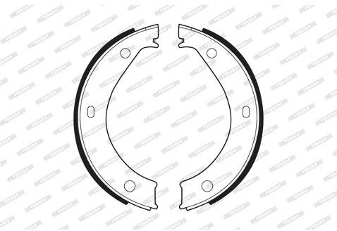 FERODO (FEDERAL-MOGUL) Zesatw szczęk hamulcowych, hamulec postojowy (FEDERAL-MOGUL) FSB272