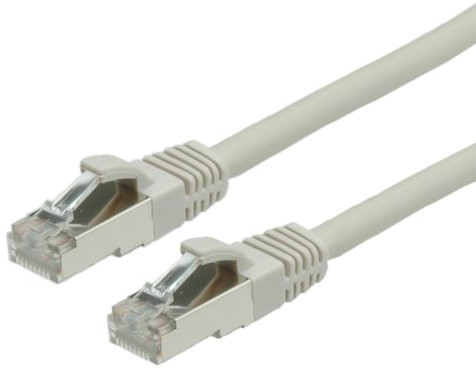 Value S/FTP Patch Cord Cat.6, halogen-free, grey, 0.5 m kabel sieciowy 7611990113385