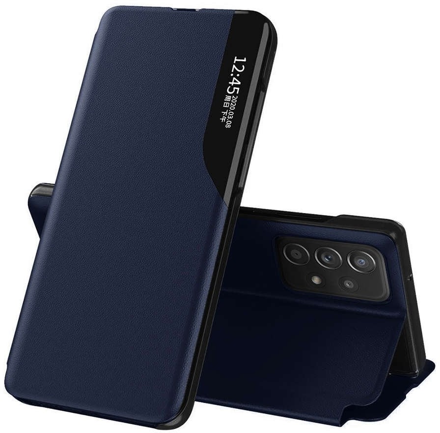 Alogy Etui portfel Smart View Cover do Samsung Galaxy A52 5G A52 Granatowe 9531X3