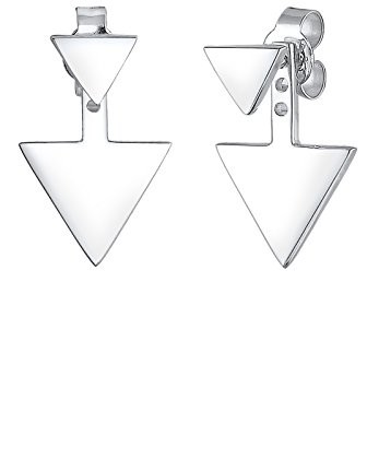 Elli Kolczyki damskie trójkąt Geo  srebro 925  0309450516 0309450516